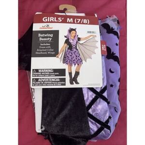 Bat Wing Beauty Halloween Costume. Size Medium 7/8-Year-Old.
